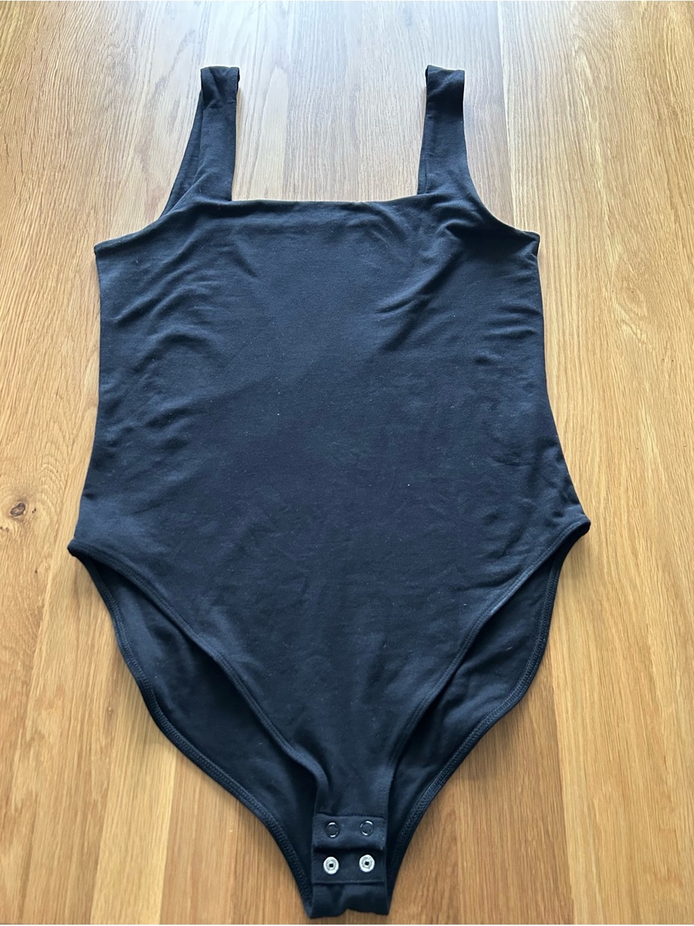 Old Navy Black Tank Strap Bodysuit